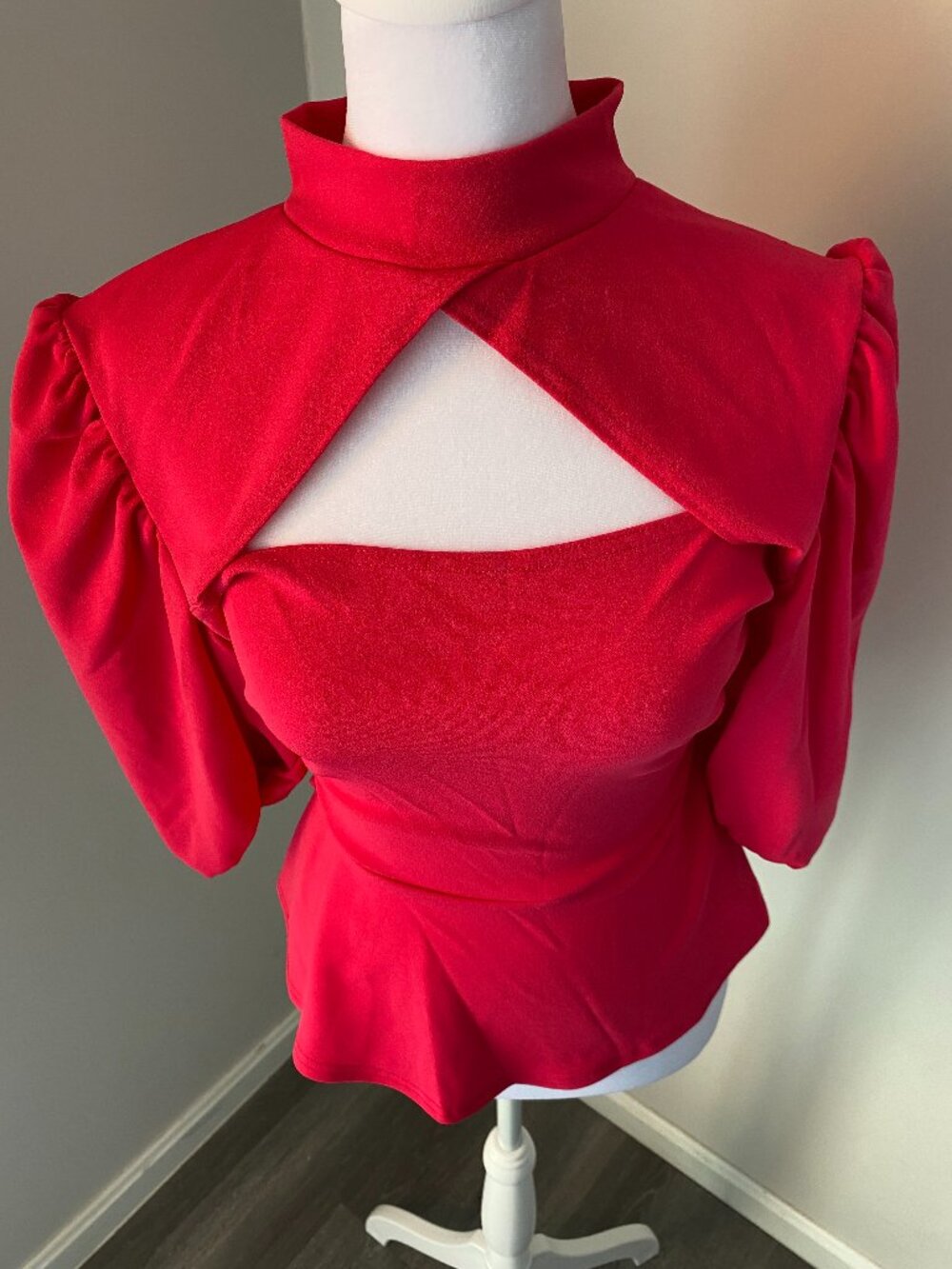 Pink Peplum Blouse